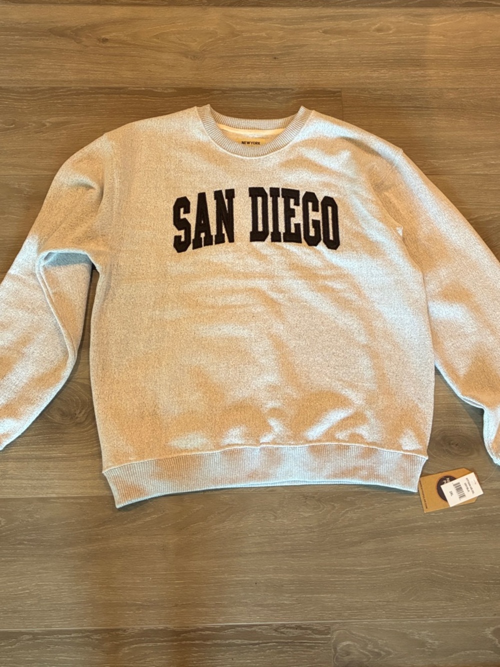 San Diego Crewneck Sweatshirt - Light Gray size 2XL